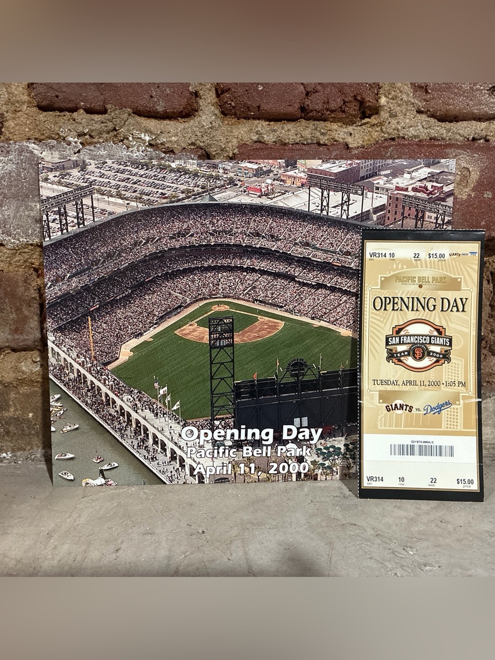 SAN FRANCISCO GIANTS INAUGURAL GAME OPENING DAY TICKET Stub 4/11/00 PAC BELL